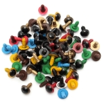 80pcs 10mm Baby Kids Handicraft Art Mix Color Plastic Safety Eyes DIY Teddy Bear Doll Plush Toys Puppet Crafts