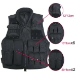Multifunctional Outdoor Fishing Vest Tactical Multi Pocket Vest Hunting Camping And Hiking 