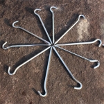 5pcs/set Camping Hiking Tent Peg Aluminum Canopy Stake Nail Ground Pin