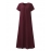 Casual Vintage Pleat Pure Color Maxi Dress