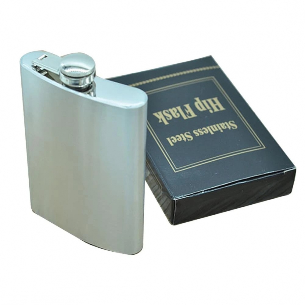 8oz(225ml) Stainless Steel Hip Flask Alcohol Pot Bottle Portable Copper Cover Gift For Man 