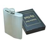 8oz(225ml) Stainless Steel Hip Flask Alcohol Pot Bottle Portable Copper Cover Gift For Man 