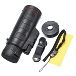 JINJULI 40x60 HD Mobile Telescope with Compass Portable Handheld Night Vision Low Light Binoculars