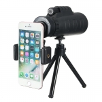 IPRee® 12X50 Telescope Universal Camera Clip Aluminum Alloy Tripod High Power Night Light Monocular