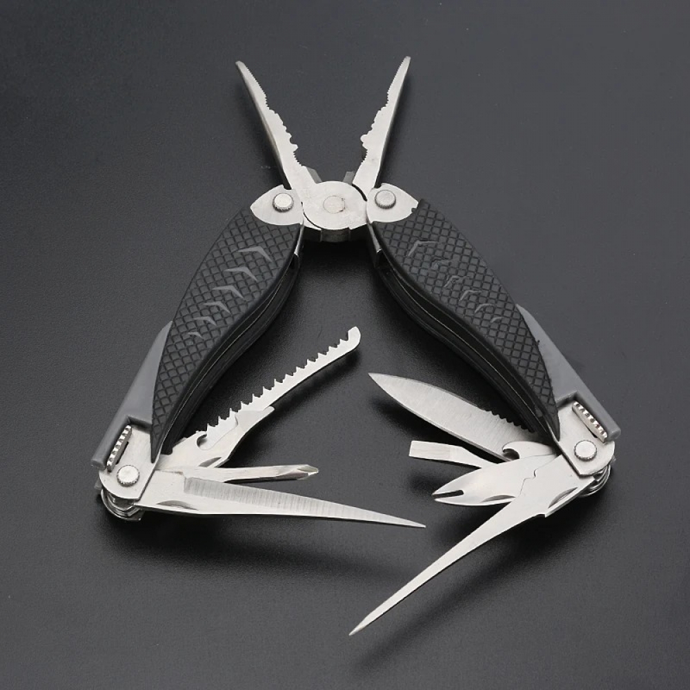 10 in 1 125mm Stainless Steel Multifunction Folding Fishing Pliers Knife Saw Fishing Scale - Generic - Fishing Tools - BBC-1193254 - bargainbasement.club