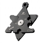 HX OUTDOORS 8 In 1 Mini 5.5 /7/8/10/12 EDC Nuts Hexagonal Array Tools Screwdriver Corkscrew Hook Opener Key Chain