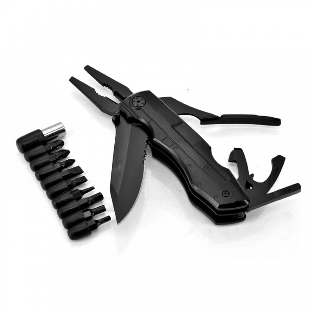 MT-6267 195mm 2CR13 Stainless Steel Multifunctional Folding Knife Fishing Pliers Outdoor Screwdriver Tool