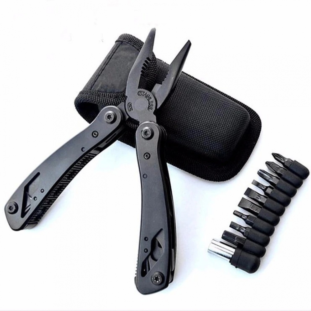 165mm Stainless Steel Outdoor Fishing Pliers Multifuncional Folding Pliers Knife Screwdriver Tool - Generic - Fishing Tools - BBC-1262355 - bargainbasement.club