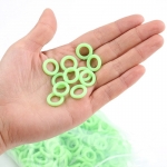 Selpa 100Pcs 3mm O Shape Luminous Silicone Ring For Wind Rope Camp Tent Pegs Accessories
