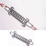 Nickel-plated Steel Outdoor Camping Tent Spring Rope Buckle Windproof High Strength Awning Buckle 