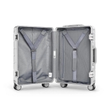 90FUN 20inch Travel Suitcase 31L Aluminum Alloy TSA Lock Spinner Wheel Carry On Luggage Case from 