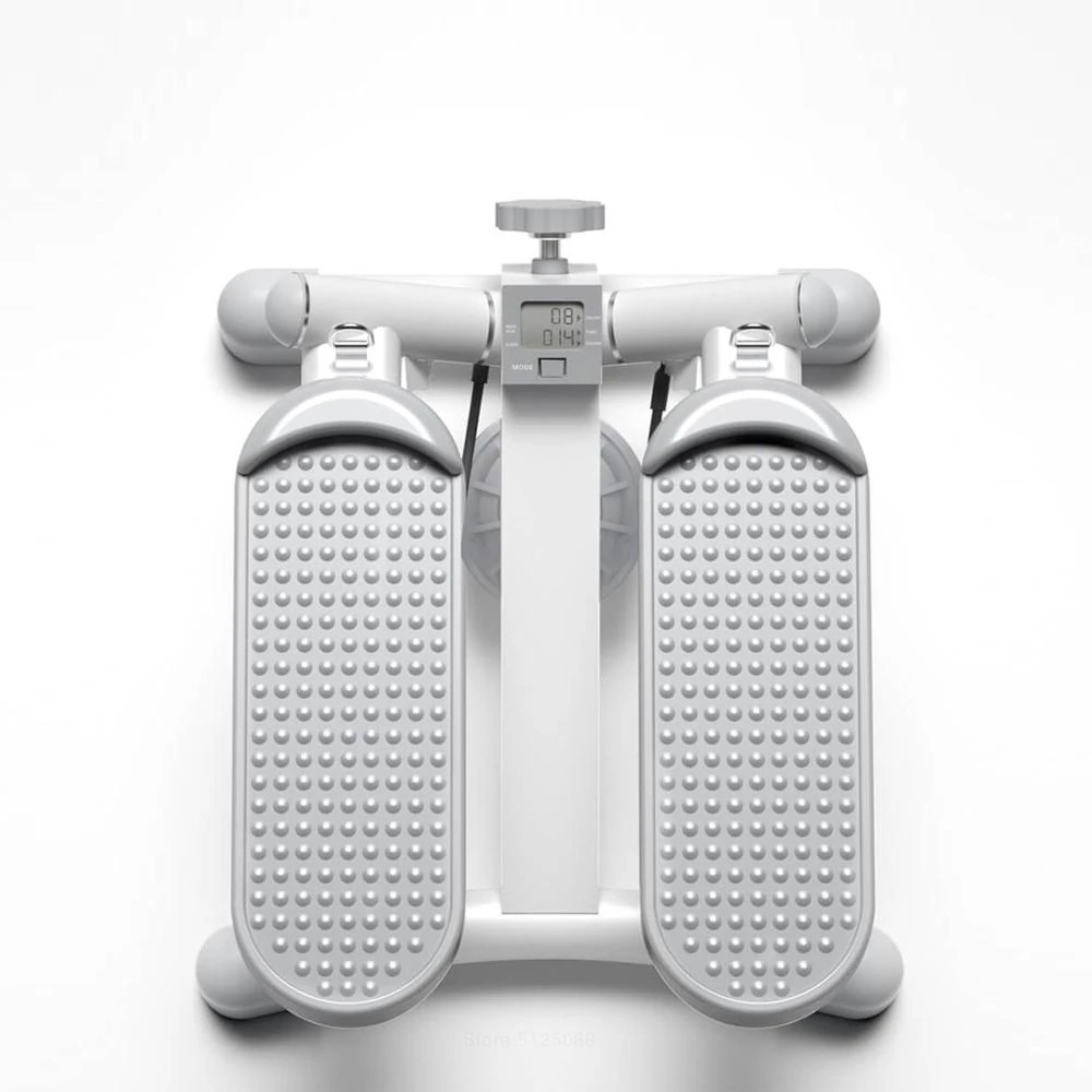 XQIAO Mini Fitness Stepper Multifunctional Treadmill Leg Waist Exercise Tools Slimming Sports Cycling Equipment with Elastic Rope