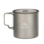 TOAKS POT-650-L Outdoor Folding Titanium Pot Ultralight Bowl Mug Camping Picnic Cookware