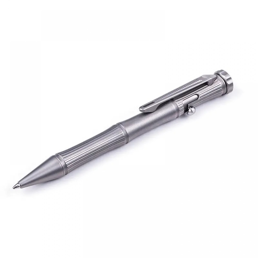 NEXTORCH Titanium Alloy 2 In 1 EDC Tactical Pen With Tungsten Steel Attack Head Writing Tool