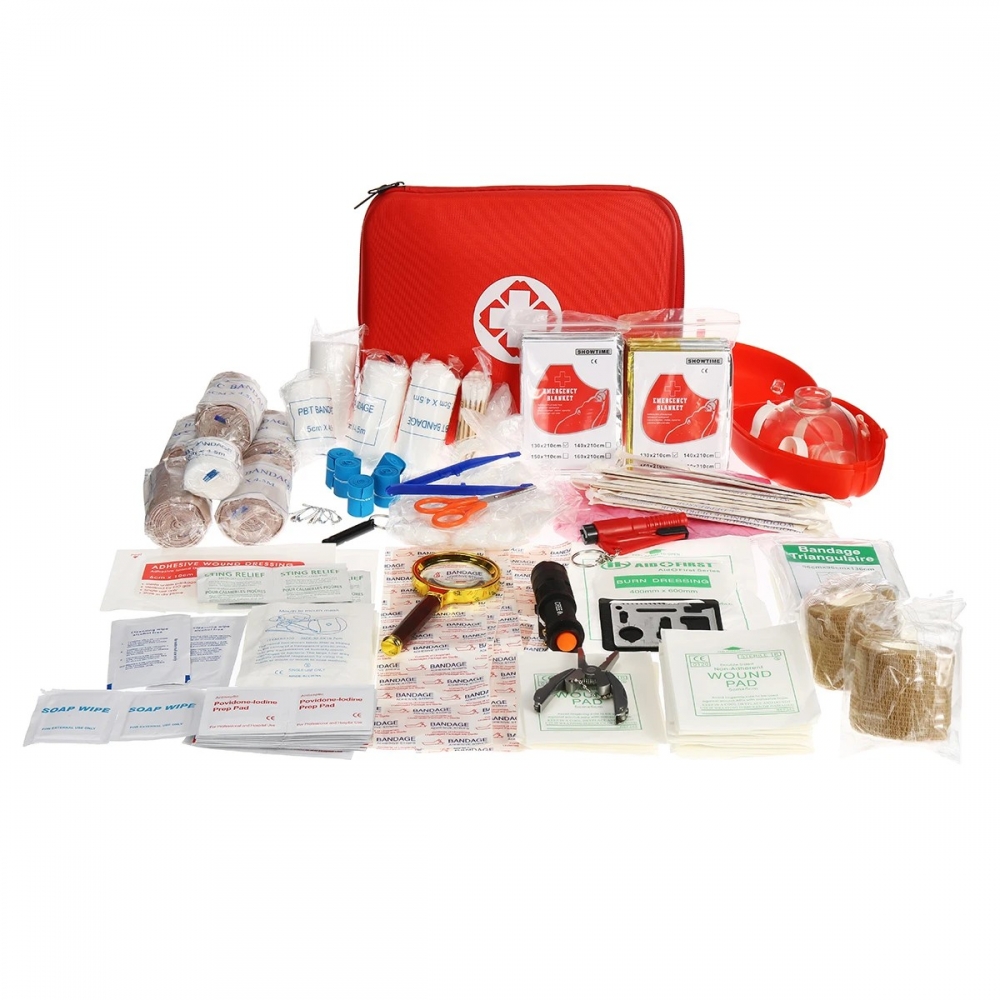 249Pcs 34Types SOS Survival Equipment First Aid Kit Wound Treatment Tools For Outdoor Activities Camping Hunting - Generic - First Aid