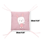 6Pcs Set Cotton Cot Bumper Baby Crib Infant Toddler Nursery Bed Protector Pillow