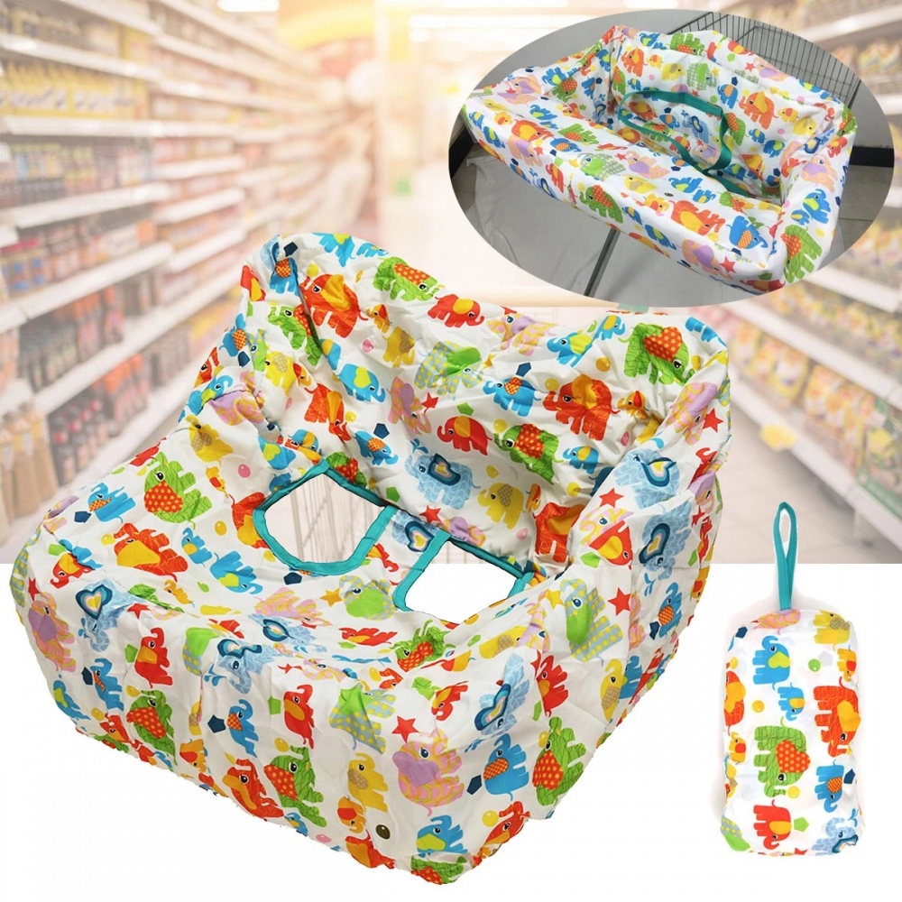 Geometric Baby Travel Portable Shopping Cart Seat Chair Covers Protector Mat 