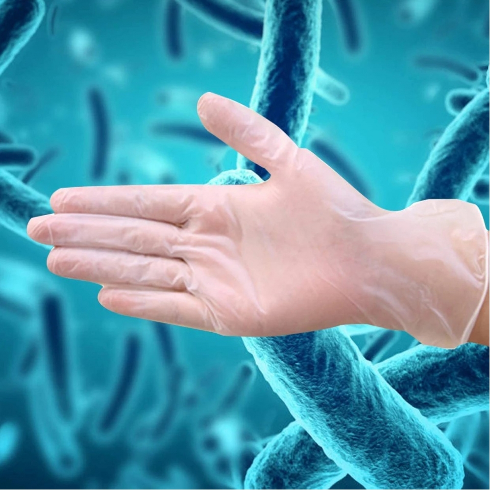 100Pcs Tearproof Antibacterial Safety Disposable Glove Powder-free Top Examination Gloves L Size Stretchy - Generic - Gloves - BBC-1659655 - bargainbasement.club