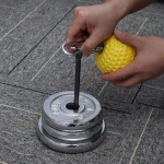 97mm Ball Iron Sheet Holder Barbell Disk Loading Rack Weight Lifting Bracket Home Fitness Muscle Exercise Tools