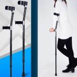 1Pc 98-126CM Adjustable Lightweight Soft Underarm Forearm Elbow Crutches Walking Stick - Generic - Crutches