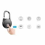 ANYTEK P22+ Bluetooth Fingerprint Smart Lock Anti-Theft 2 Modes Unlock Fingerprint Mobile APP Keyless Padlock IP66 Waterproof USB Charging Security Padlock Travel Bike