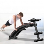 Folding Sit Up Abdominal Bench Multifunction Muscle Training Board Dumbbell Stool Gym Fitness Equipments