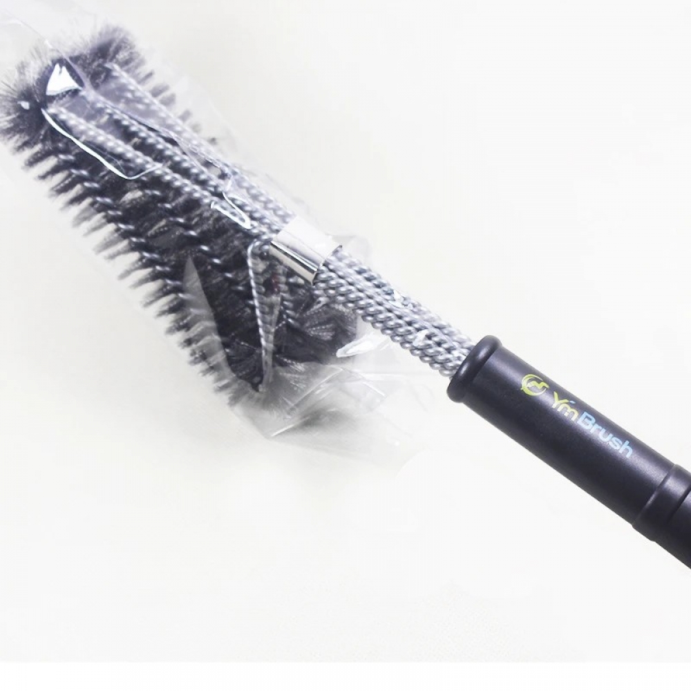 18 inch BBQ Grill Brush 3-Head Barbecue Brush Steel Wire Cleaning Brush Clean Tool Outdoor Camping - Generic - Barbecue Cleaning - BBC-1775066 - bargainbasement.club