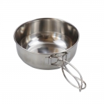 IPRee® 5Pcs Camping Cookware Kit Stainless Steel Pot Frying Pan Cup Picnic BBQ Tableware Set with Storage Bag