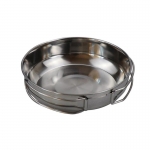 IPRee® 5Pcs Camping Cookware Kit Stainless Steel Pot Frying Pan Cup Picnic BBQ Tableware Set with Storage Bag