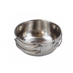 IPRee® 5Pcs Camping Cookware Kit Stainless Steel Pot Frying Pan Cup Picnic BBQ Tableware Set with Storage Bag