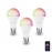 3Pcs Difeisi DFS-EC-0001 E27 9W WIFI A60 RGB+CCT Smart Bulb 810LM AC220-240V Works with Alexa and Google Assistant