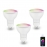3Pcs Difeisi DFS-EC-G001 GU10 Smart Bulb 450LM Color Temperature 2700K-6500K Works with Alexa and Google Assistant
