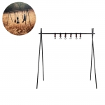 Multifunction Camping Bonfire Bracket Hanging Pot Jugs Picnic Detachable BBQ Cookware Cooking Pot Grill with Hooks