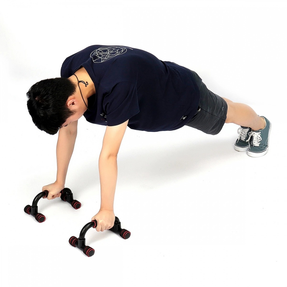 1 Pair Fitness Push Up Bars Pull Stand Handle Exercise Training Pushup Bar For Chest Arms Muscle Training - Generic - Fitness - BBC-1810101 - bargainbasement.club