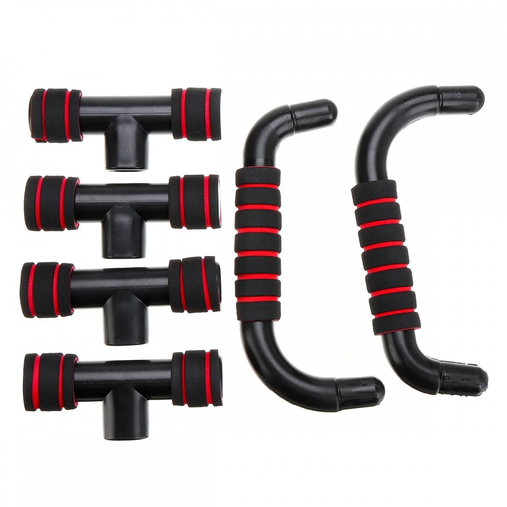 1 Pair Fitness Push Up Bars Pull Stand Handle Exercise Training Pushup Bar For Chest Arms Muscle Training - Generic - Fitness - BBC-1810101 - bargainbasement.club