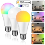 Homekit Smart WIFI Color Bulb RGBW+WW 5-CH LED Apple Smart Home Light Remote Support Siri Voice Control