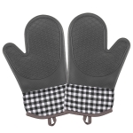 4 Pcs/set Silicone Heat Insulation Grips Oven Mitts Gloves Cooking Mitts for Kitchen Camping Picnic BBQ