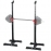 1 Pair of 16 Gear Adjustable Barbell Rack Stand Squat Bench Press Rack for Home Gym Weight Liftting Fitness Exercise