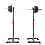 1 Pair of 16 Gear Adjustable Barbell Rack Stand Squat Bench Press Rack for Home Gym Weight Liftting Fitness Exercise - Generic - Fitness