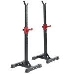 1 Pair of 16 Gear Adjustable Barbell Rack Stand Squat Bench Press Rack for Home Gym Weight Liftting Fitness Exercise - Generic - Fitness
