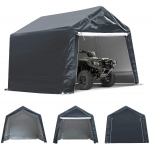 12x7.4 Ft Motorcycle Carport Portable UV Water Proof Cover Storage Sheds Camping Tent Canopy Shelter Garden Patio - Generic - Motorcycle Accessories