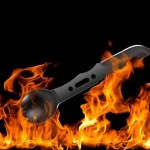 IPREE 15.7CM 1.33mm 55HRC Camping Multifunctional Seven In One Whistle Knife Combination Cutlery For Outdoor