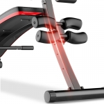 2-in-1 Multifunctiona Sit up Bench Abdominal Trainer Fitness Sports Muscle Exercise Equipment Home Gym - Generic - Fitness