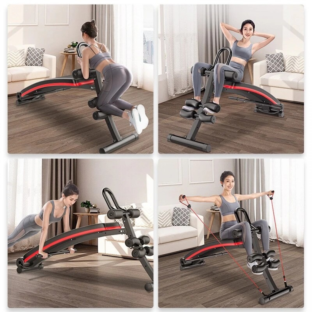 2-in-1 Multifunctiona Sit up Bench Abdominal Trainer Fitness Sports Muscle Exercise Equipment Home Gym - Generic - Fitness - BBC-1852075 - bargainbasement.club