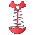 5pcs  Aluminum Alloy Tent Nail Set Spring Fish Bone Shape Camping Plank Hook Tent Peg Wind Stopper Buckle Camping Accessories