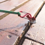 5pcs  Aluminum Alloy Tent Nail Set Spring Fish Bone Shape Camping Plank Hook Tent Peg Wind Stopper Buckle Camping Accessories