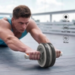 Smart Ab Rollers bluetooth Counting Abdominal Muscle Trainer Roller Waist Leg Exercise Gym Fitness Equipment