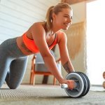 Smart Ab Rollers bluetooth Counting Abdominal Muscle Trainer Roller Waist Leg Exercise Gym Fitness Equipment