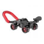 KALOAD Ab Rollers with Handrails Four Rounds of Abdominal Muscle Wheel Non-slip Removable Home Slimming Exercise Fitness Equipment