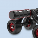 KALOAD Ab Rollers with Handrails Four Rounds of Abdominal Muscle Wheel Non-slip Removable Home Slimming Exercise Fitness Equipment